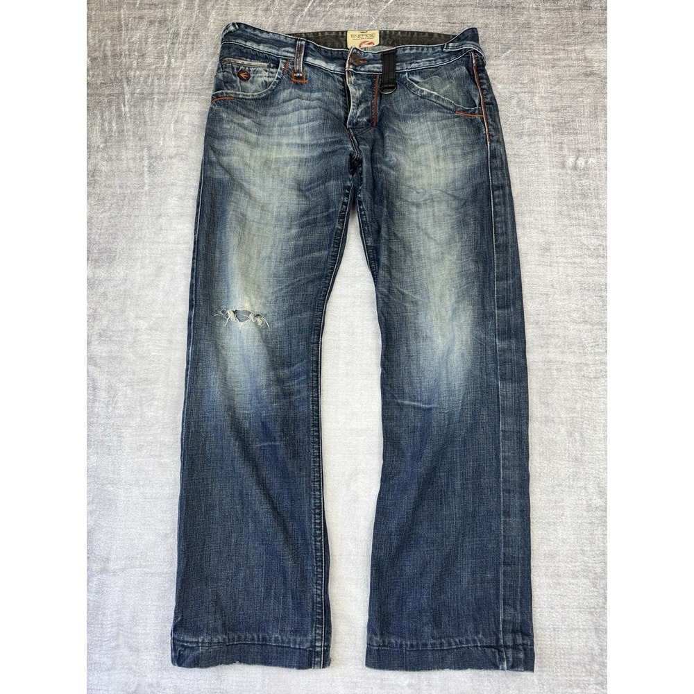 Vintage‎ Energie Jeans Mens 36x32 Blue Denim Tunisia Bootcut Y2K Cowboy Western